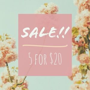 💥ALL ITEMS WITH 5/20 Bundle 5 for $20!💥